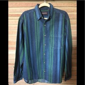 Men’s Kenneth Stevens Button-Up Shirt Size M